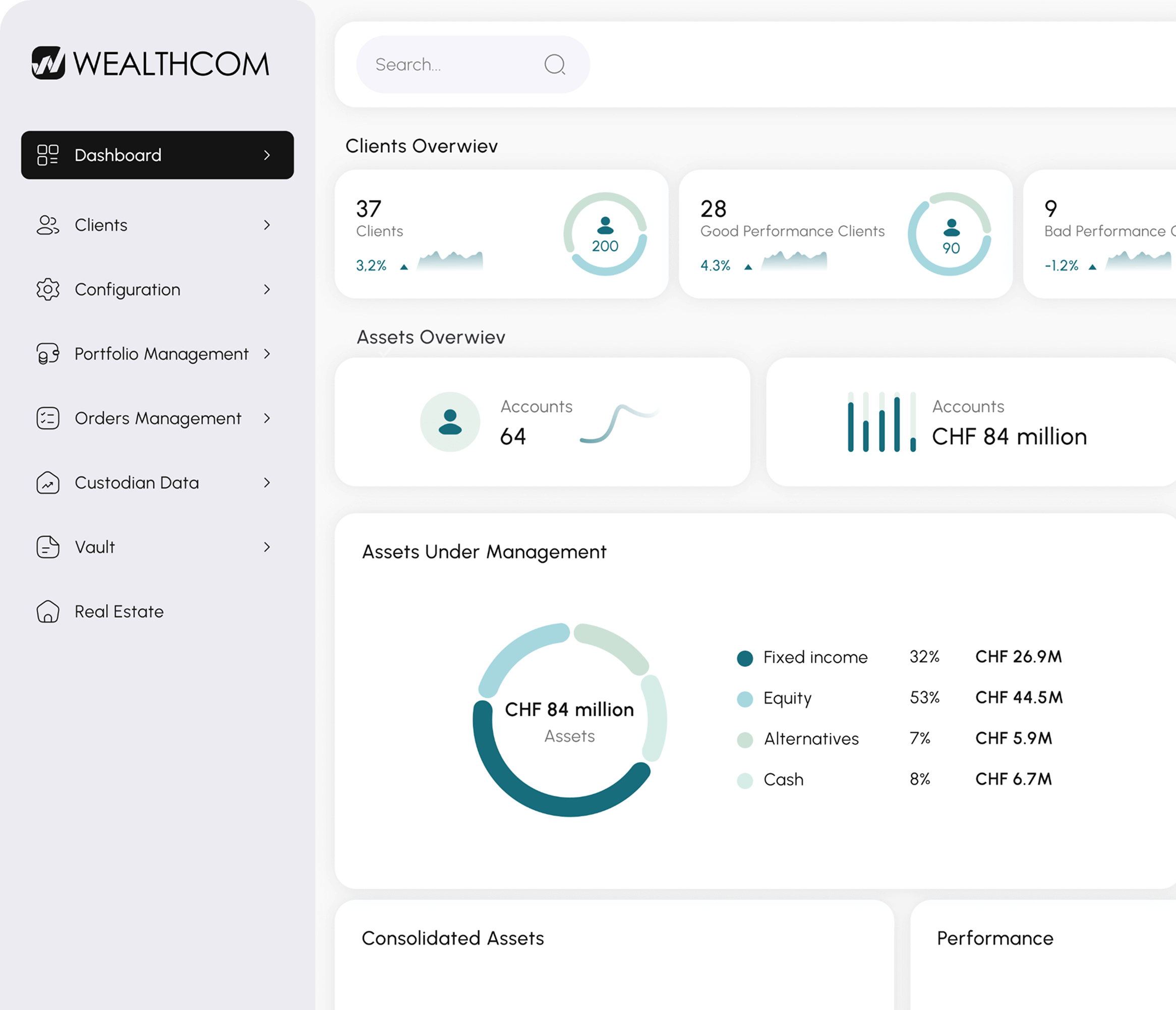 Advisor Cockpit Dashboard